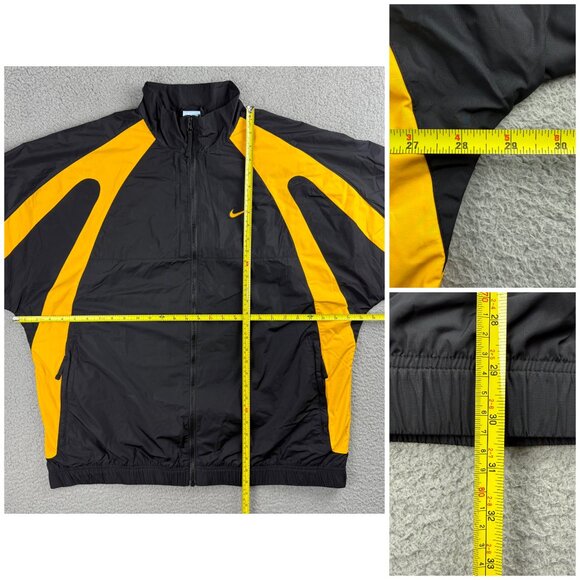 Nike NOCTA Track Jacket Mens XXL Tall 2XL Black Gold Yellow Drake Windbreaker - Picture 10 of 10
